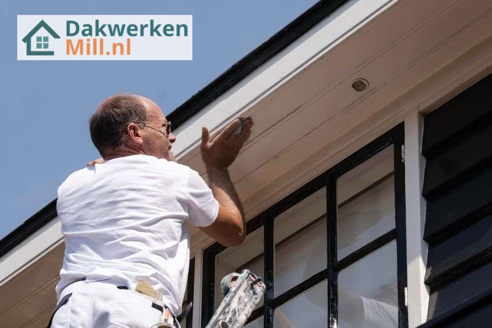 Dakgoot afwerken door onze dakdekker Dakgoot afwerken door onze dakdekker in Mill